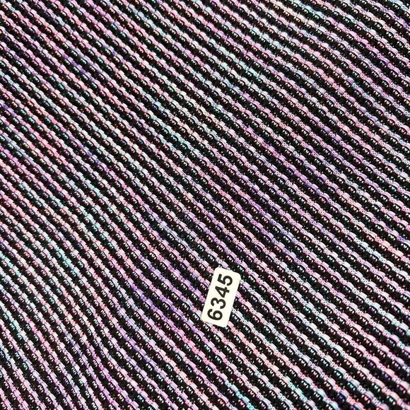 Misook Cardigan Jacket Womens XL Multicolor Open Front Woven Acrylic Fringe Trim - Picture 8 of 8